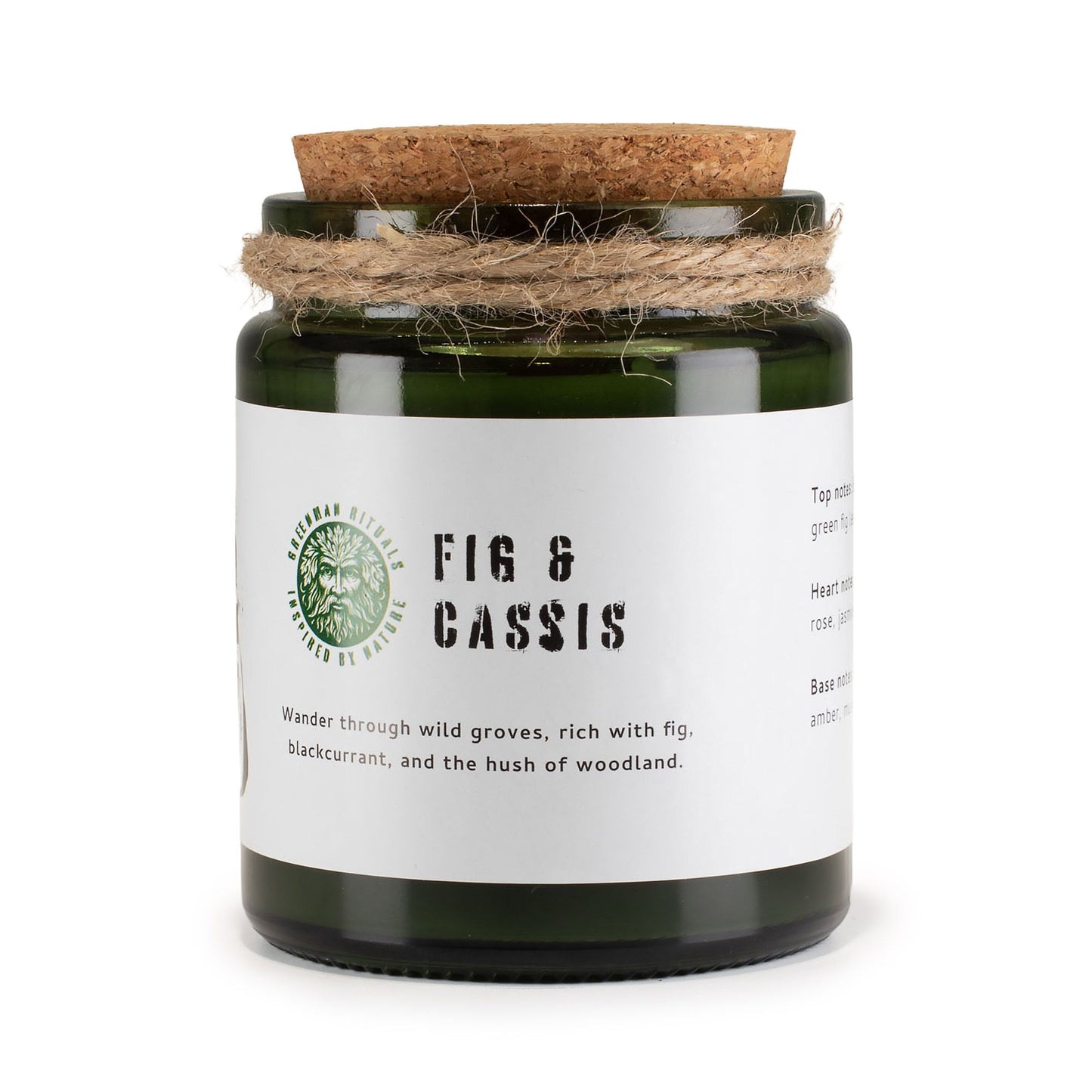 Greenman Woodwick Soy Candle - Fig & Cassis