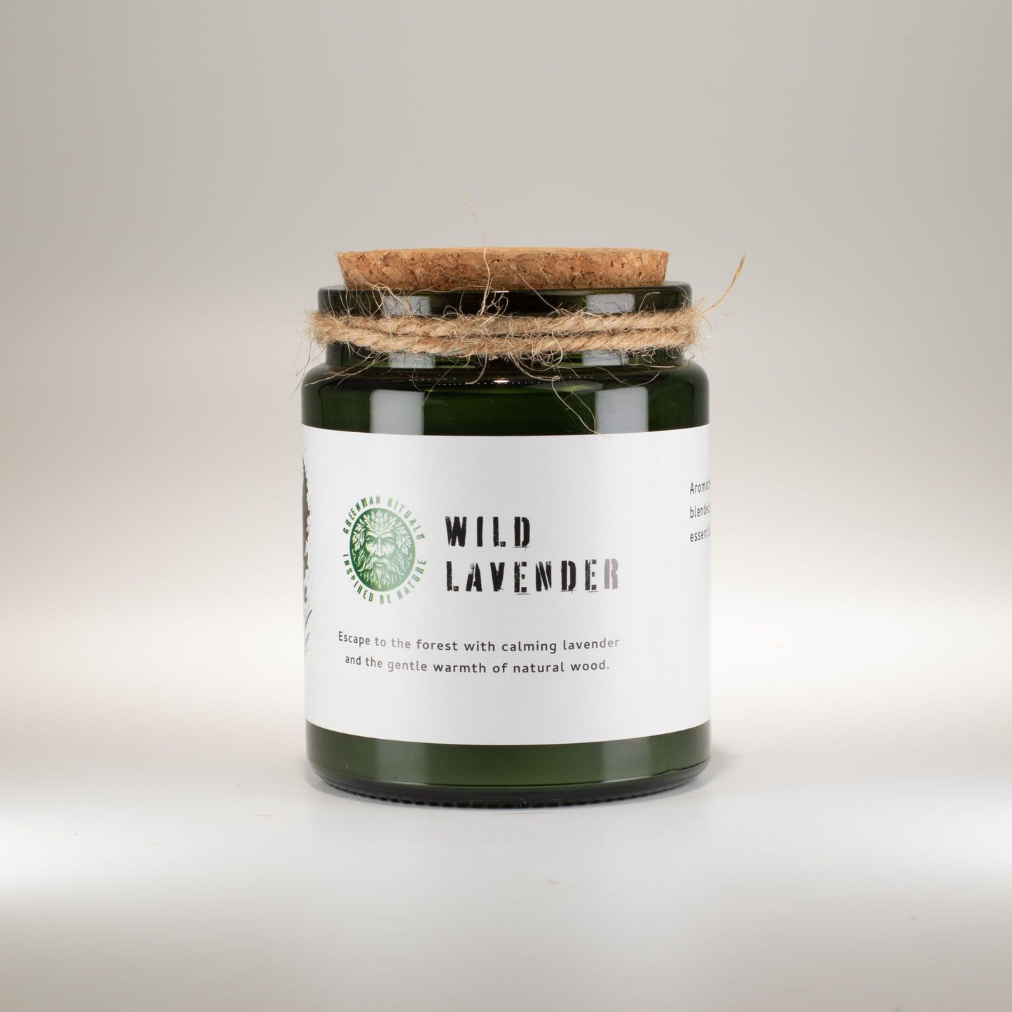 Greenman Woodwick Soy Candle - Wild Lavender