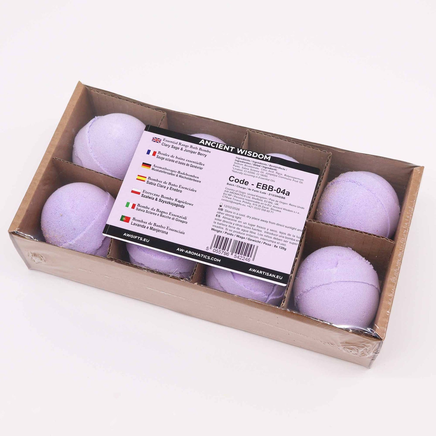 Essential Oil Bath Bomb - Clary Sage & Juniper