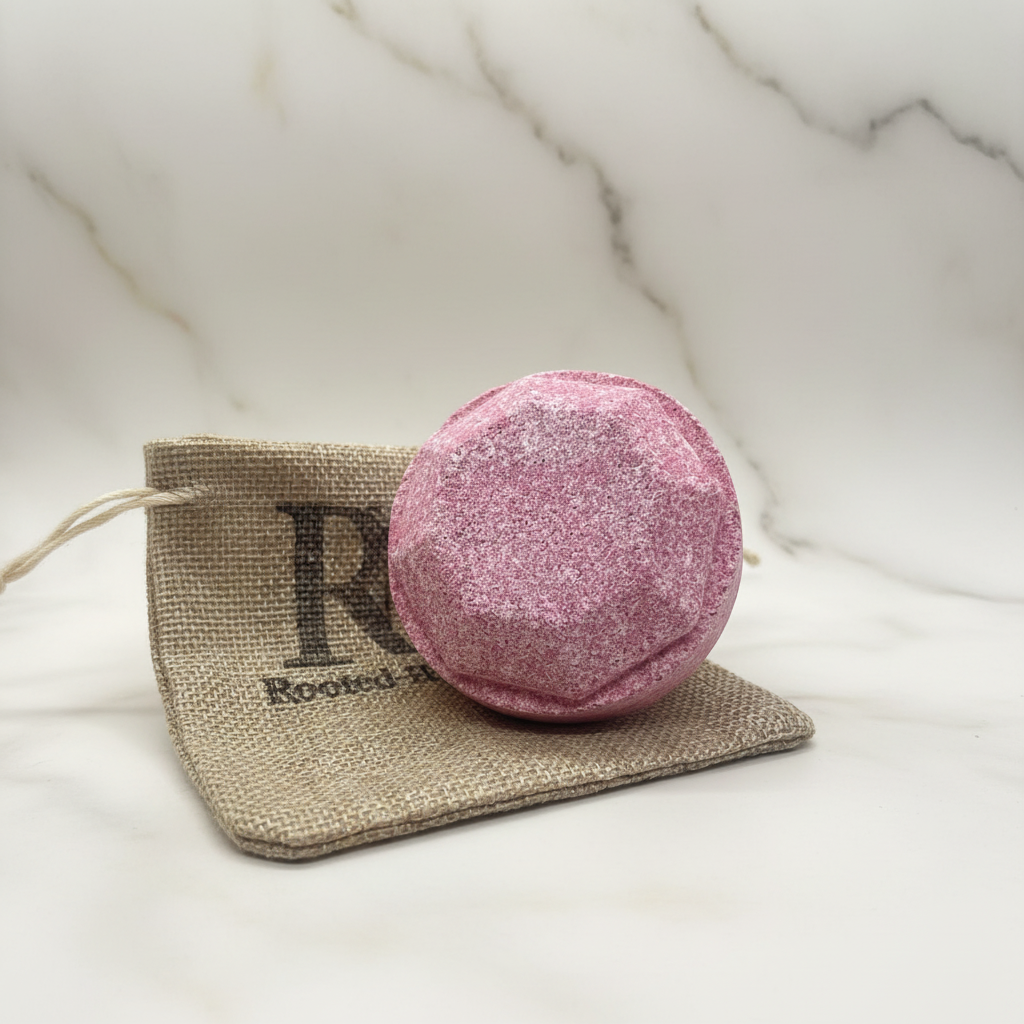 Gemstone Bath Bomb | Very Berry | Real Crystal Inside