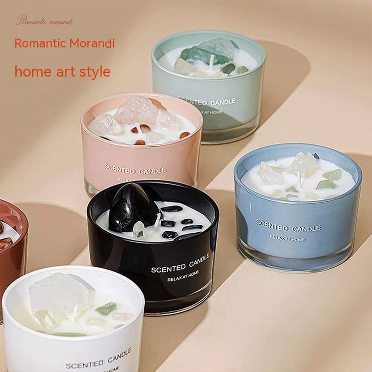 Crystal-Infused Rituals Candles