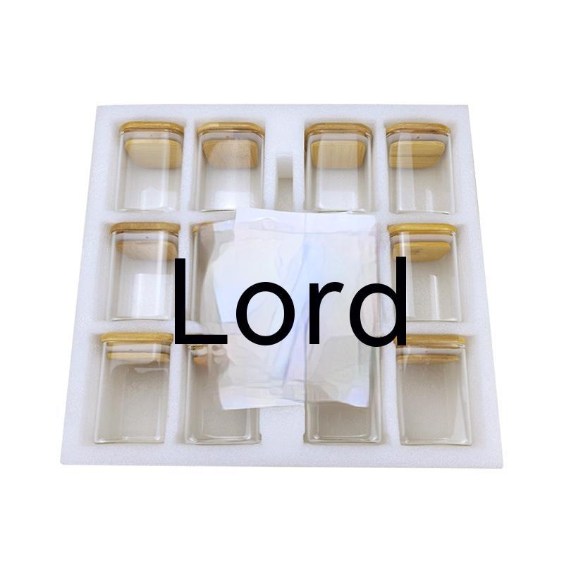 200ML Square Glass Storage Jar Set