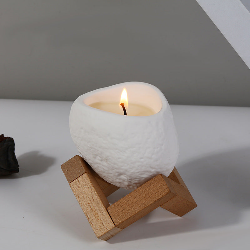 Handmade Smokeless Soy Wax Plaster Aromatherapy Candle