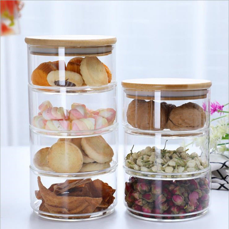 Combined Bamboo Lid Sealing For Glass Storage Tank