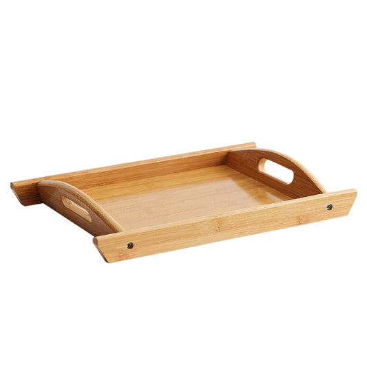 Rectangular Bamboo Tray Dim Sum Snack Bread Wooden Tray Tea Tray