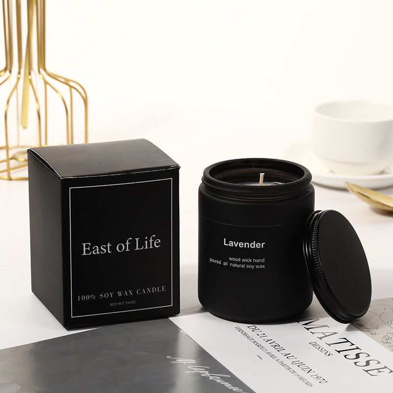 Handmade Smokeless Soy Wax Frosted Candle
