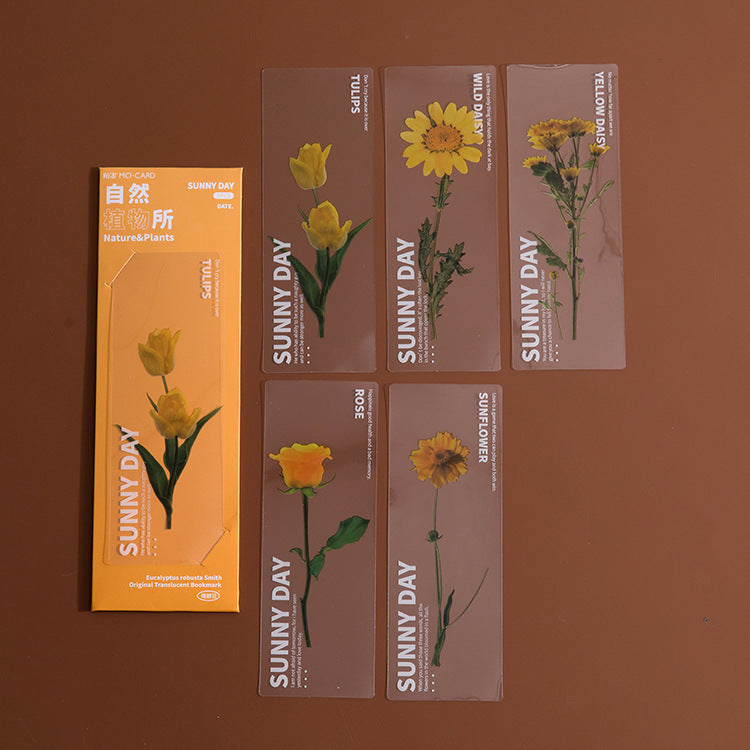 Dried Flower Bookmark Natural Plant Daisy Literary Bookmark