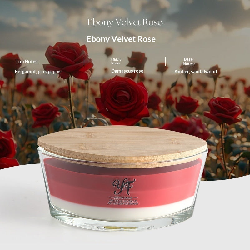 American-style WW Fireplace Boat-shaped Soy Scented Candle