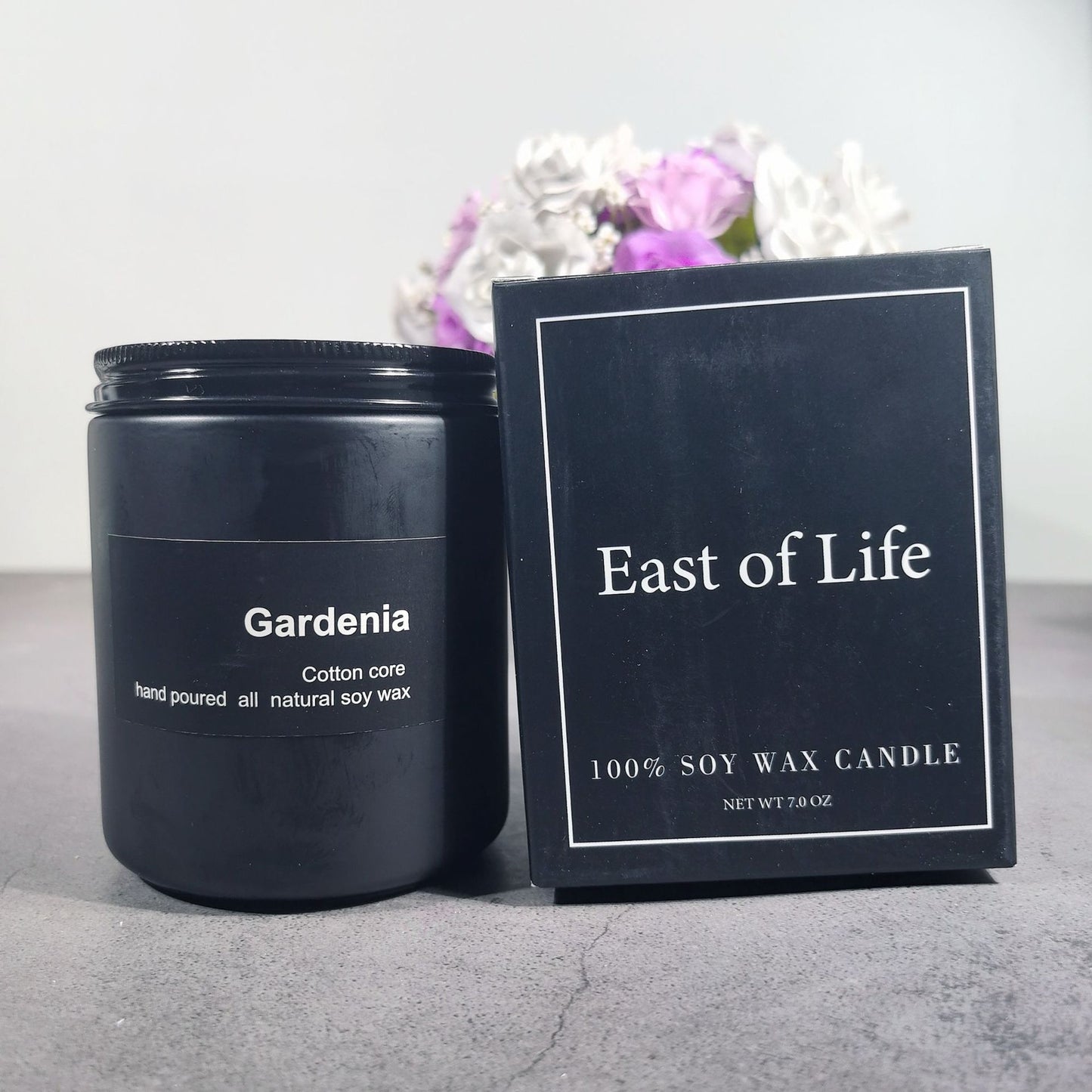 Handmade Smokeless Soy Wax Frosted Candle