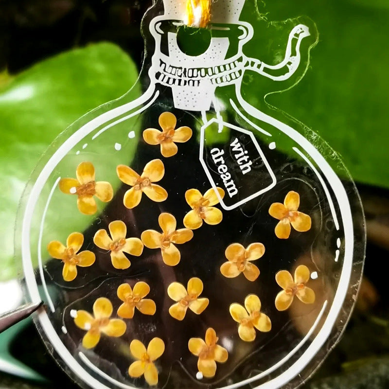 Handmade Dried Flower Bookmark Diy Material Sticker