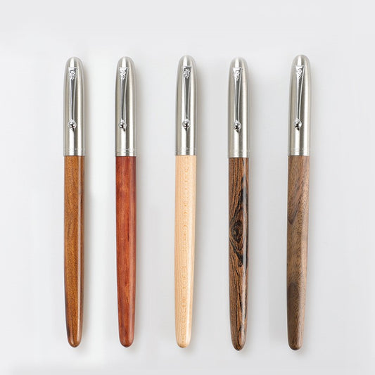 Lengthened Wooden Pole Office Writing Practice Pen