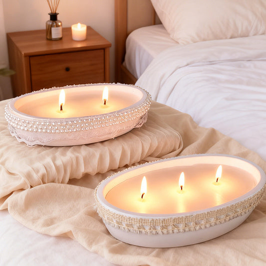 Retro Instagram-style Oval Soy Wax Scented Candle