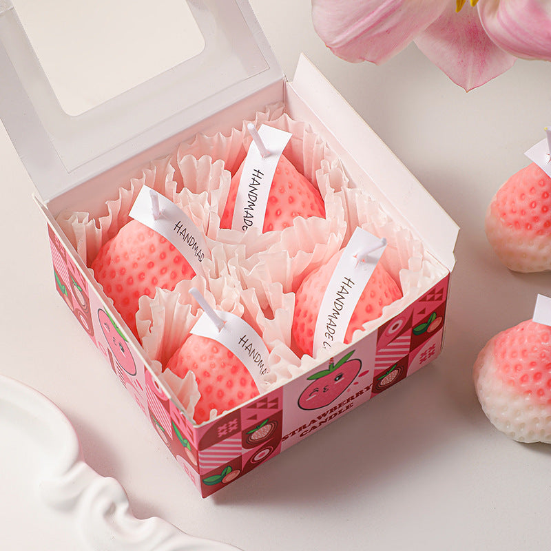 Soy Wax Powder Strawberry Aromatherapy Candle