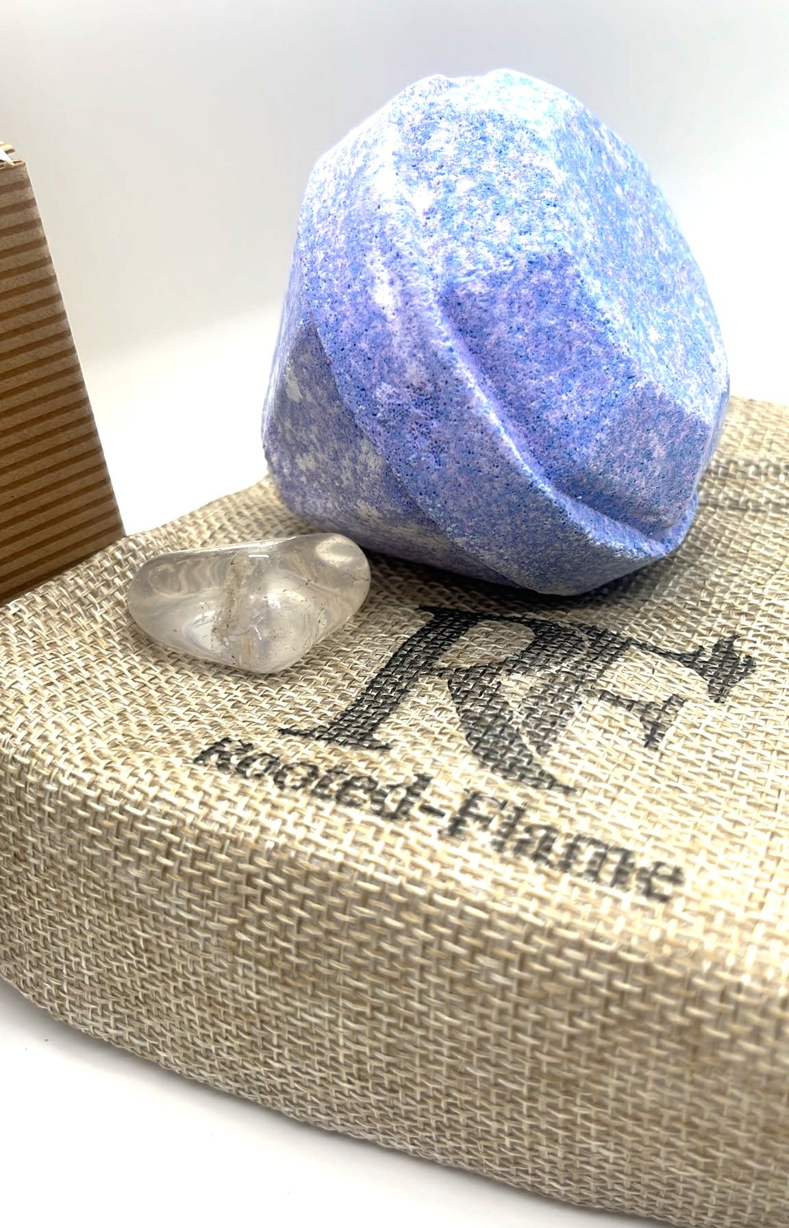 Gemstone Bath Bomb | Raspberry & Pomegranate | Real Crystal Inside