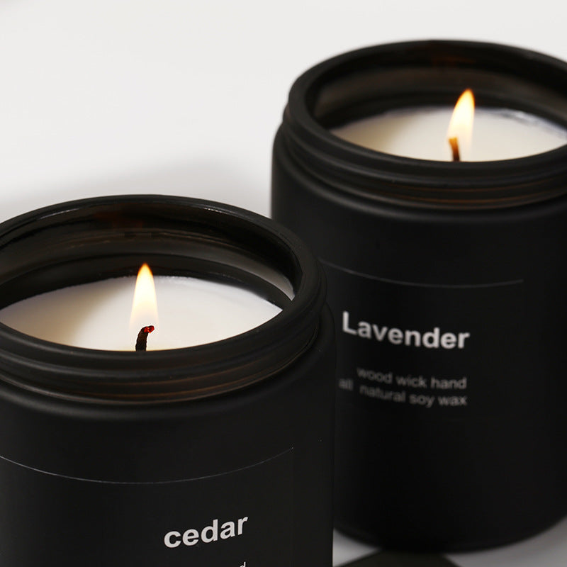 Handmade Smokeless Soy Wax Frosted Candle