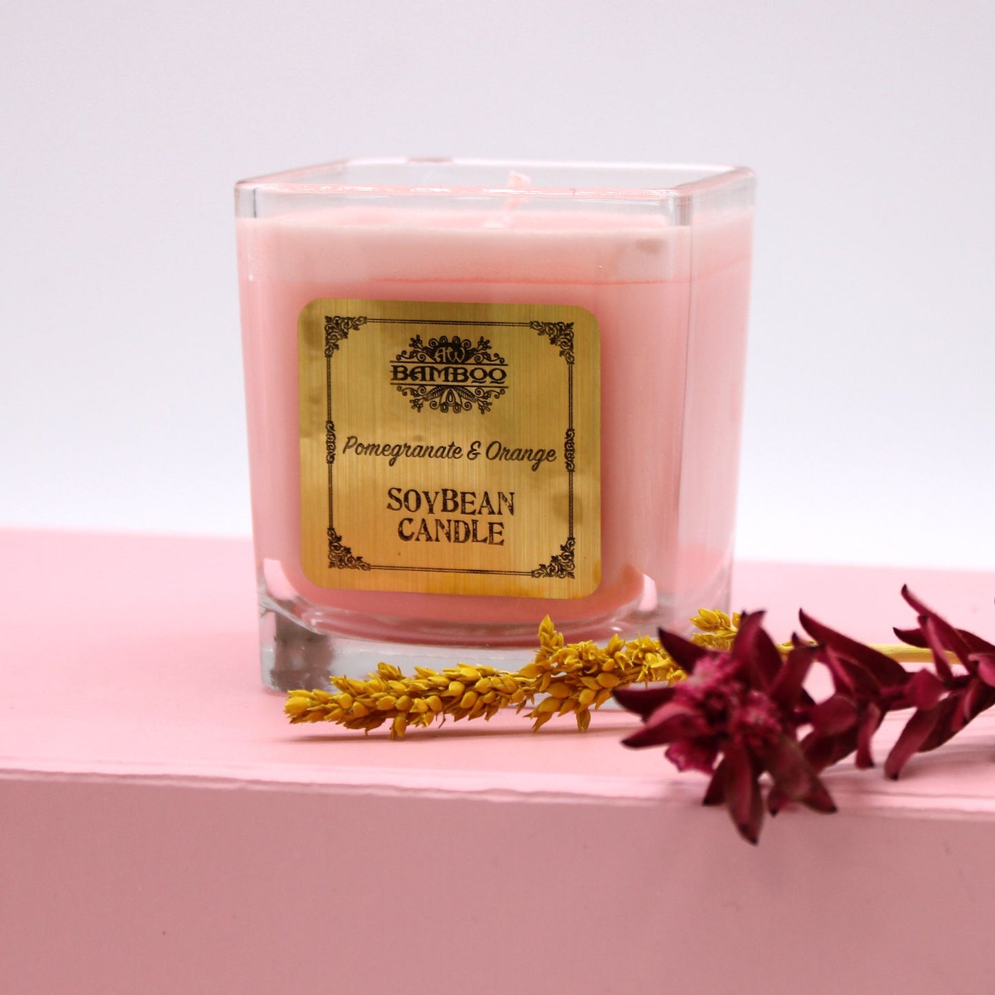 Soybean Jar Candles - Pomegranate & Orange
