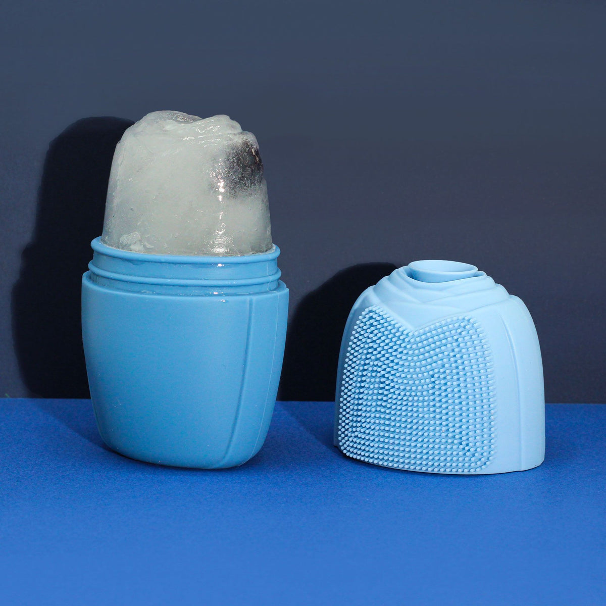 Blue Silicone Ice Face Roller