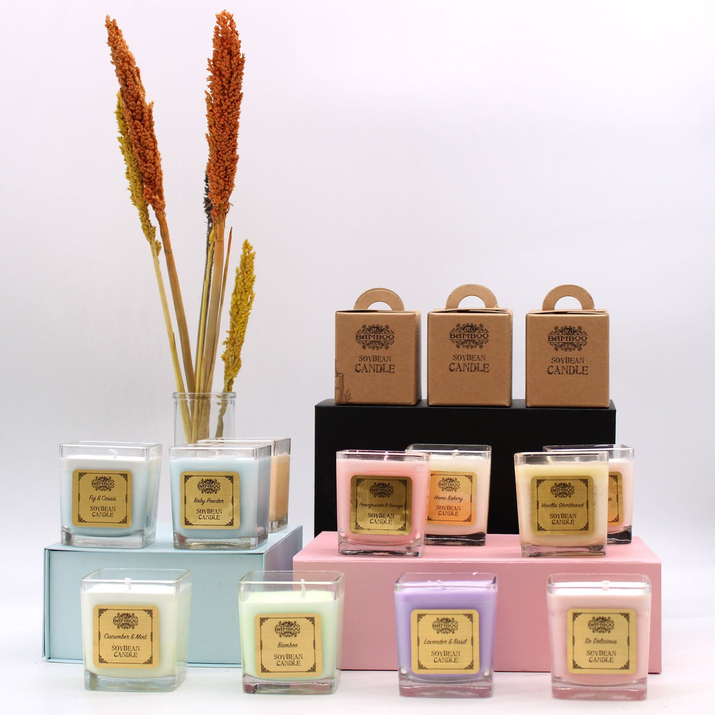 Soybean Jar Candles - Pomegranate & Orange