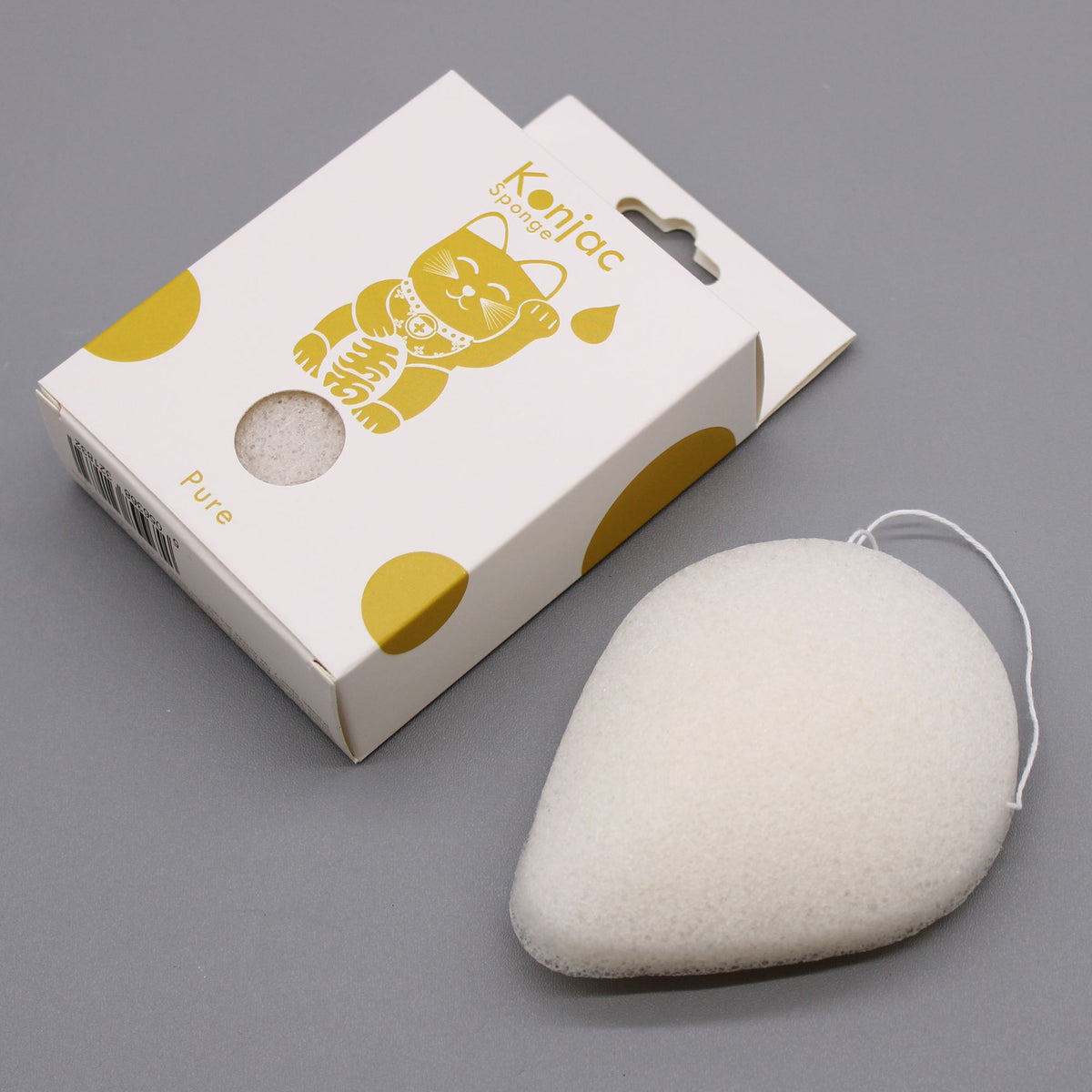 Natural Teardrop Konjac Facial Cleansing Sponge