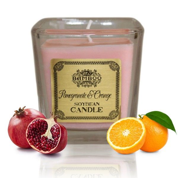 Soybean Jar Candles - Pomegranate & Orange
