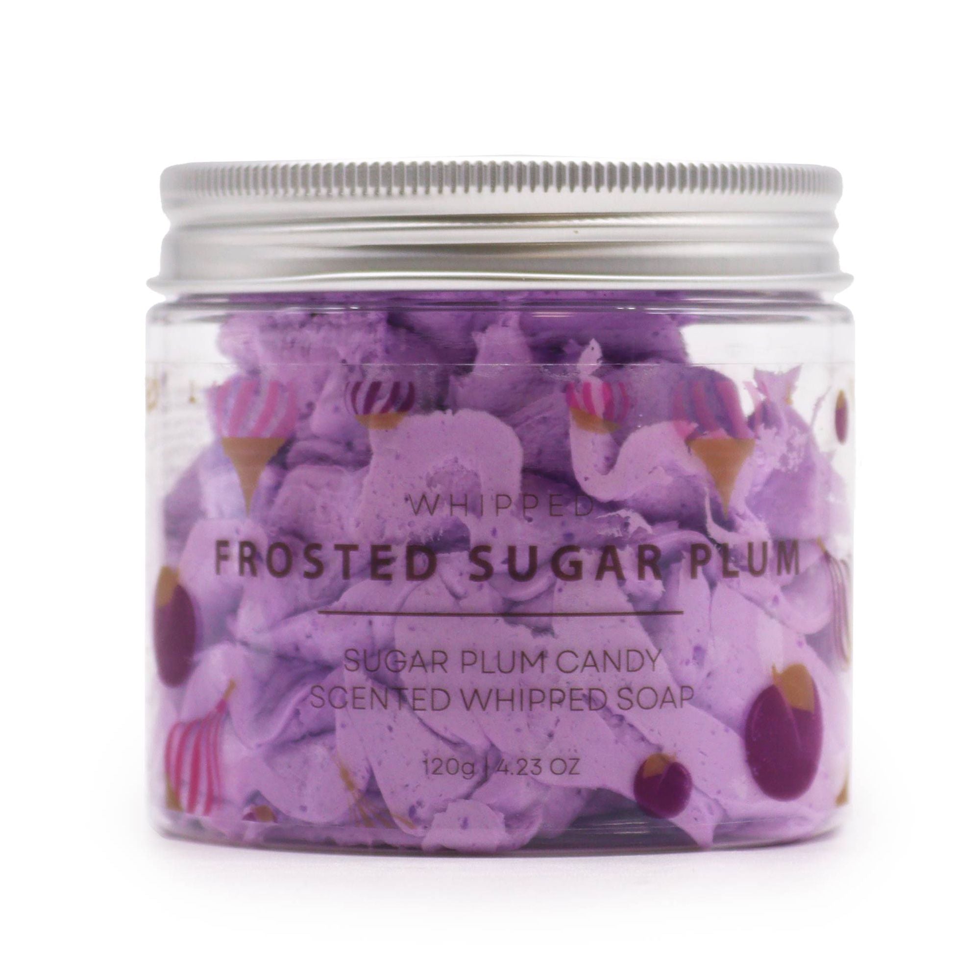 Frosted Sugar Plum Whipped Soap 120g