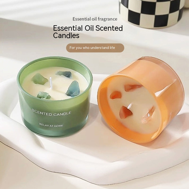 Crystal Aromatherapy Candle Bedroom Decoration Handmade Soy Wax