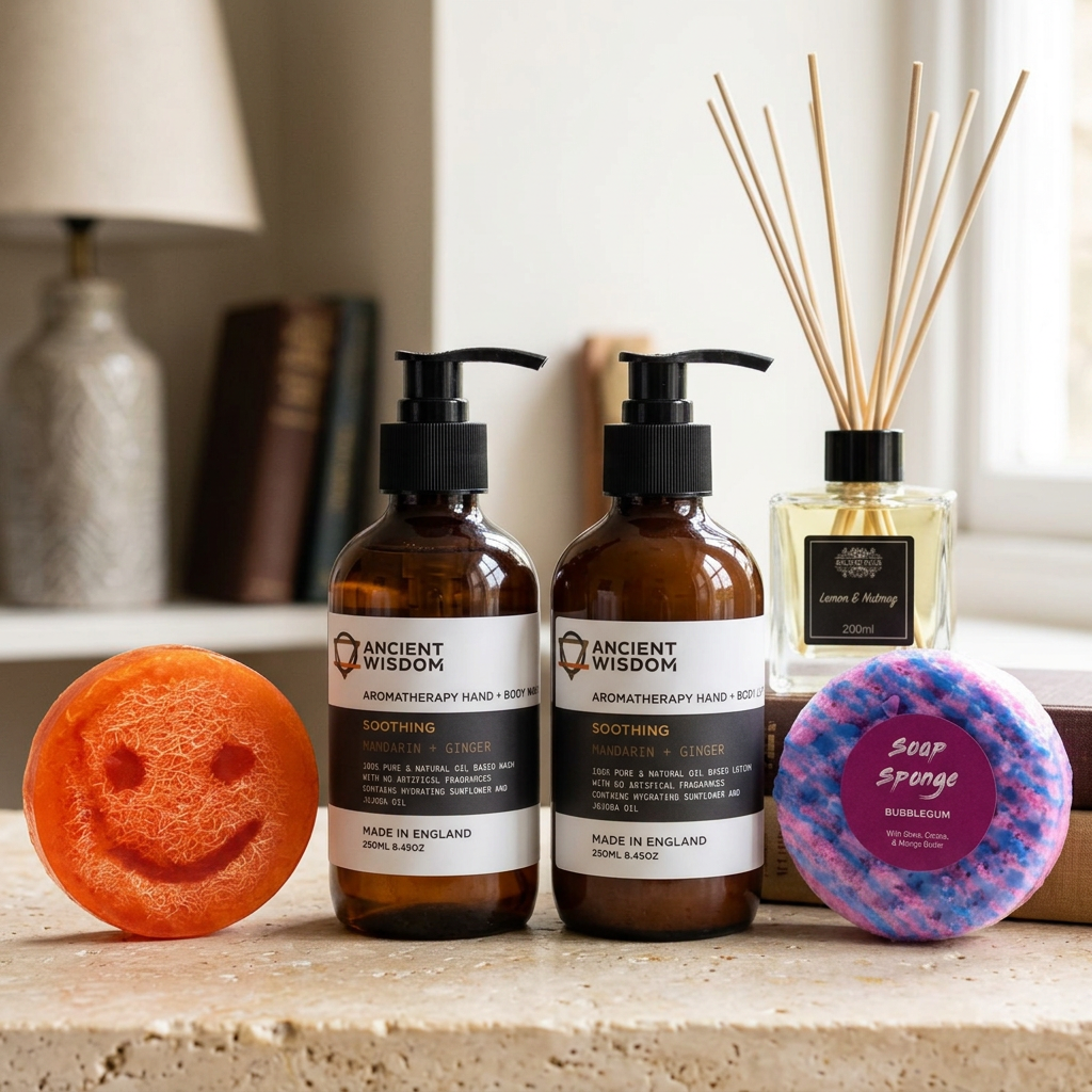Energizing set with Grapefruit scrub soap